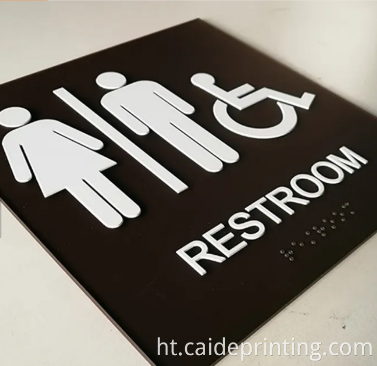 Unisex ada twalèt siy png Unisex Ada Bathroom Sign Png